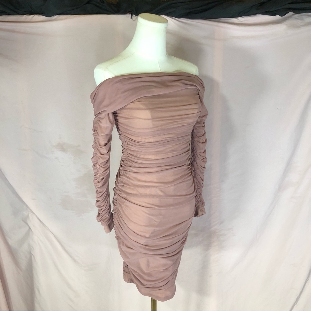 Off-Shoulder Ruched Bodycon Dress Prom Formal Size XS Small